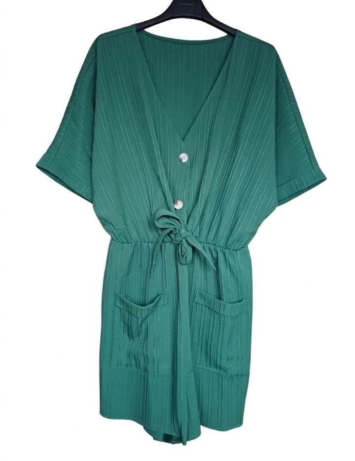 Groene jumpsuit met knoopjes en strikdetail, Kleding | Dames, Jumpsuits, La Boutique, Nieuw, Ophalen of Verzenden, Maat 36 (S)