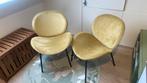 Twee (2) okerkleurige velvet kuipstoelen van Sissy Boy, Ophalen, Eenpersoons, Zo goed als nieuw, Minder dan 150 cm