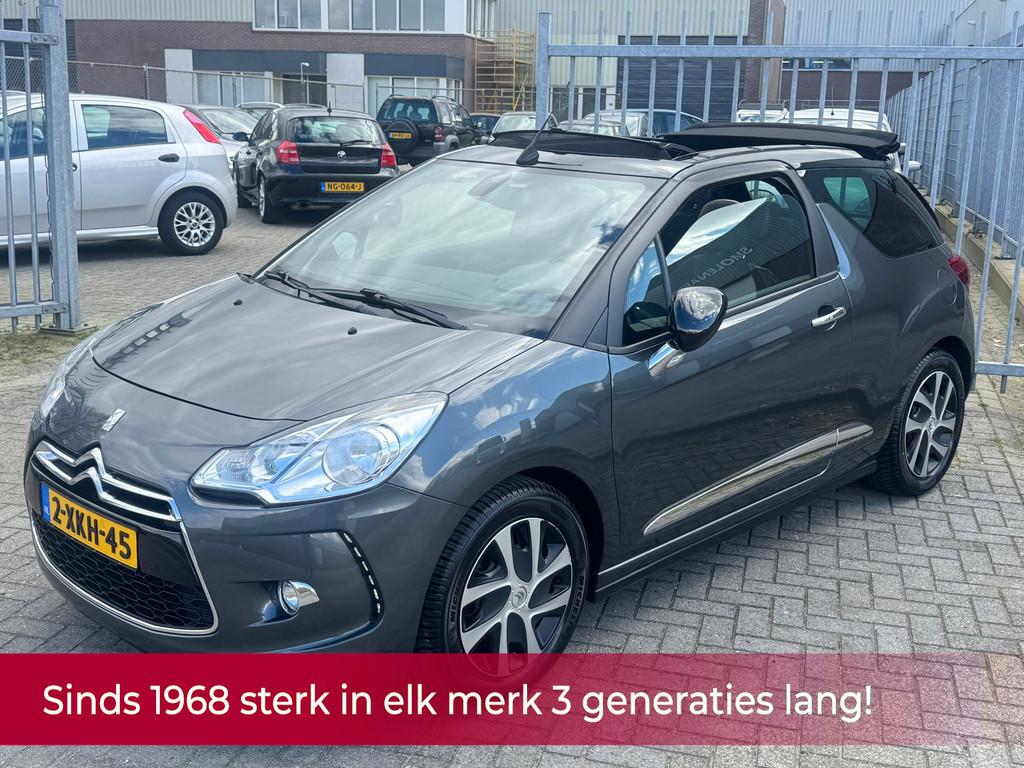 Citroen DS3 Cabrio 1.2 VTi So Chic! NL AUTO NAP! Navi l Crui, Euro 5, Stof, Zwart, 1199 cc