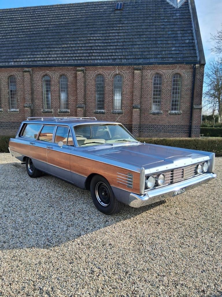 Mercury marauder station 8.cylinder automaat. 1965, Auto's, Achterwielaandrijving, Beige, Blauw, Stationwagon