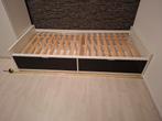 IKEA FLAXA bed met lades en lattenbode, 90x200 cm, Huis en Inrichting, Slaapkamer | Bedden, Ophalen, Gebruikt, 90 cm, Eenpersoons