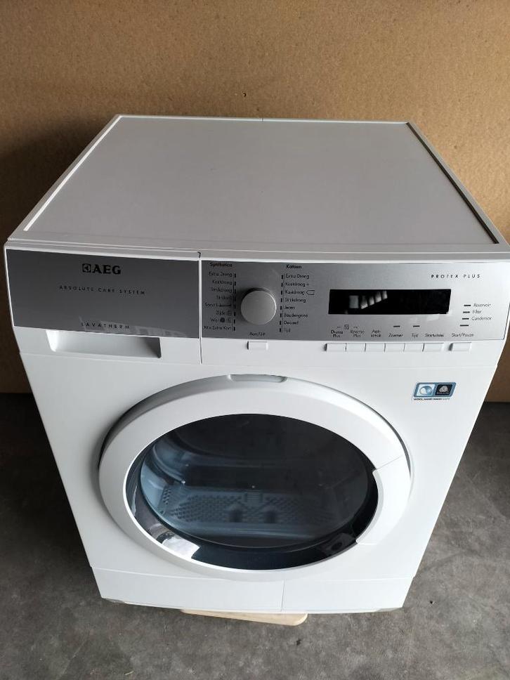 AEG lavatherm absolute care warmtepomp droger 9 kg, Witgoed en Apparatuur, Wasdrogers, Zo goed als nieuw, Condens, Voorlader, 8 tot 10 kg