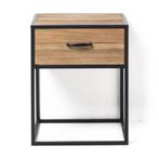 2 nachtkastjes Charlie met lade - 50x40x40 cm, Ophalen, Nieuw, 45 tot 65 cm, Minder dan 55 cm