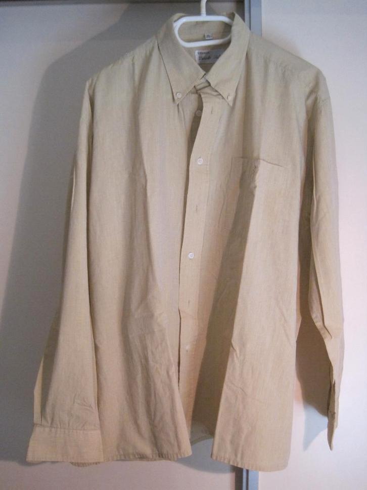 054 - overhemd XL van Zwarte Tulp, Kleding | Heren, Overhemden, Zo goed als nieuw, Halswijdte 43/44 (XL), Geel, Verzenden