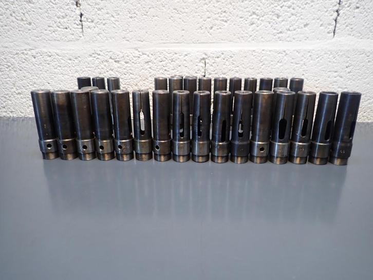 Spantangen 220E / Bar feeder collets 220E ( Index ) 33x, Doe-het-zelf en Verbouw, Draaibanken, Gebruikt, Ophalen of Verzenden