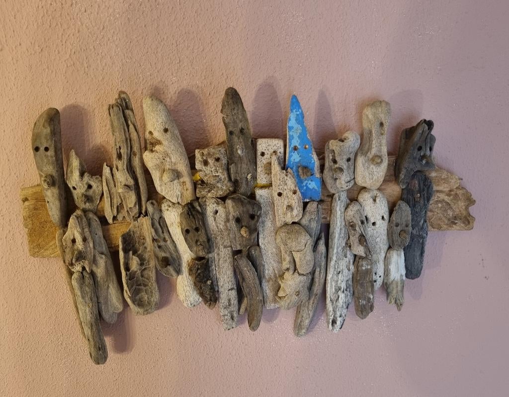 Drijfhout hanger. Driftwood. Hout uit Oceaan. People 2., Ophalen of Verzenden