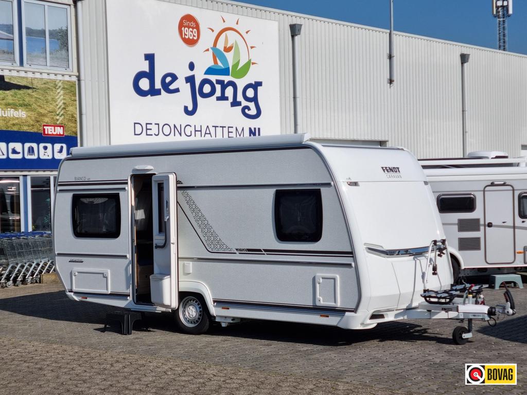 Fendt Bianco Selection 465 SFB - Zeer Compleet! -, Caravans en Kamperen, Rondzit, Schokbreker, Bedrijf, Overige typen