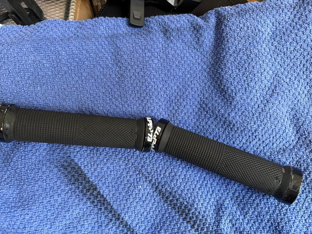 Super 73 Handvatten met Logo en Grip voor Sportieve Fiets, Fietsen en Brommers, Fietsonderdelen, Elektrische fiets, Gebruikt, Stuur