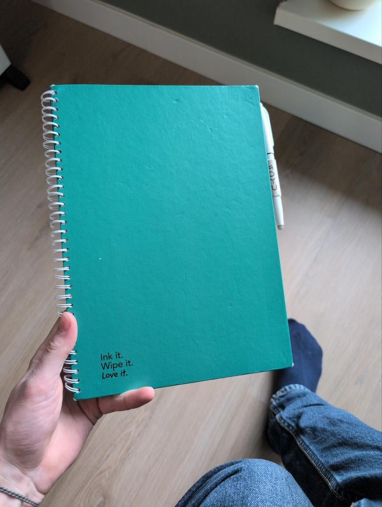 MOYU uitwisbaar Notieboek A4 - Forest Green - Hardcover, Ophalen, Uitwisbaar, Gebruikt, A4