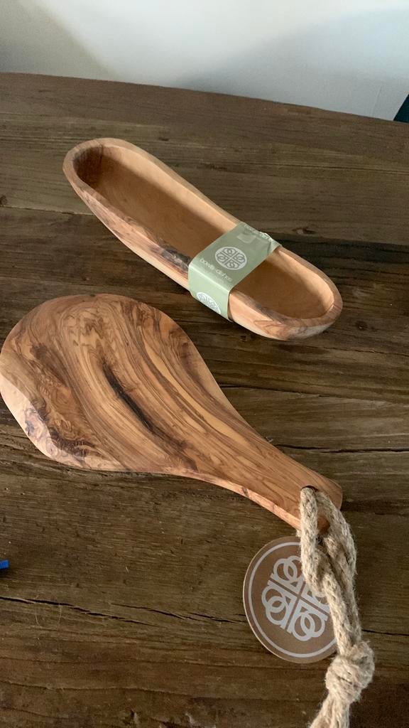 Olijf houten  plank  en bak, Ophalen, Nieuw, Rechthoekig, Hout