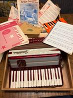 Frontalini Accordeon Italiaans met Boekjes en Documentatie, Overige merken, Gebruikt, Overige formaten, Toetsaccordeon