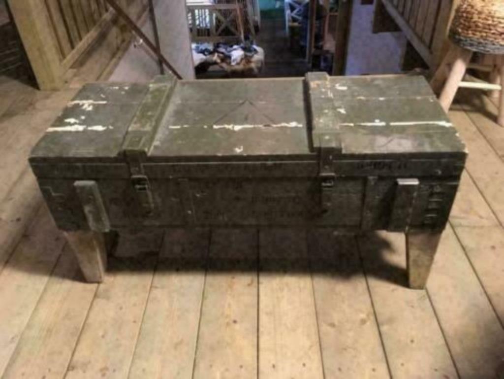 Grote legerkisten , munitiekisten, legerspullen , decoratie, Ophalen of Verzenden, Gebruikt