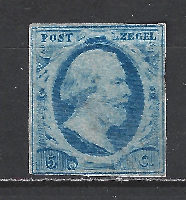 Nederland 1 ong Willem III 1852 ; 1e postzegel van Nederland, Postzegels en Munten, Postzegels | Nederland, Ophalen of Verzenden