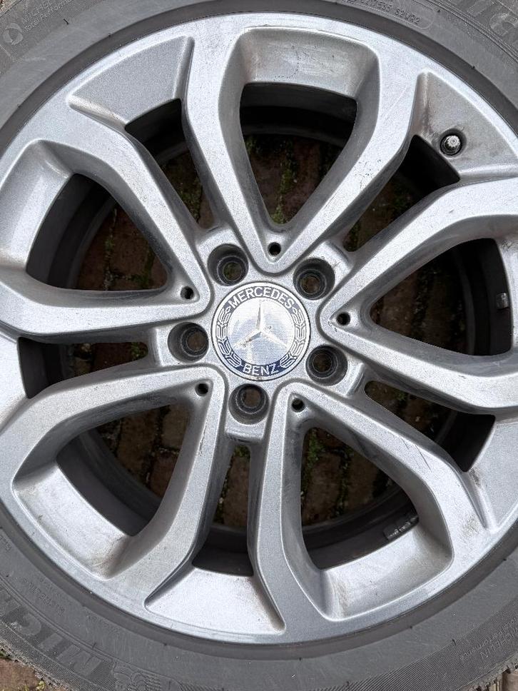 4 Mercedes velgen met winterbanden 225/50 R17, Auto-onderdelen, Banden en Velgen, Velg(en), Winterbanden, 17 inch, 225 mm, Personenwagen