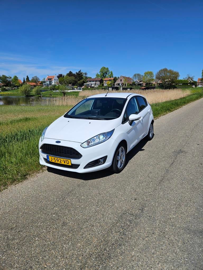 Ford Fiësta 1.0 74KW/100PK 5D 2016 Wit, Auto's, Stof, Zwart, 100 pk, Handgeschakeld