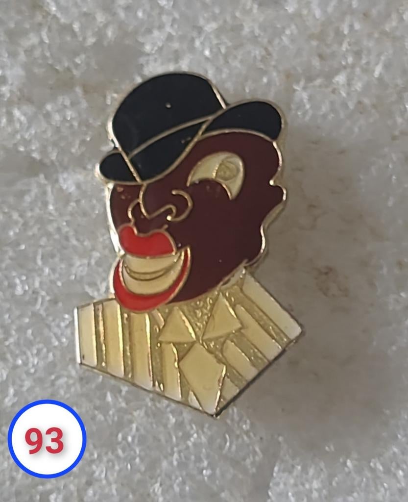 Pin Cabaret figuur met hoge hoed, Verzenden, Nieuw