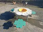 buitentafel boterbloem met kom en stoeltjes, Kinderen en Baby's, Speelgoed | Buiten | Speeltoestellen, Ophalen of Verzenden, Gebruikt