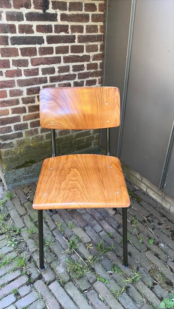 Vintage plywood schoolstoel Presikhaaf, Ophalen, Zo goed als nieuw, Eén