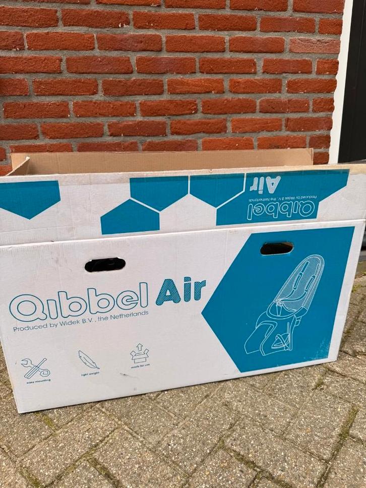 Qibbel air, Fietsen en Brommers, Fietsaccessoires | Fietsstoeltjes, Nieuw, Achterzitje, 0 t/m 10 kg, Ophalen of Verzenden