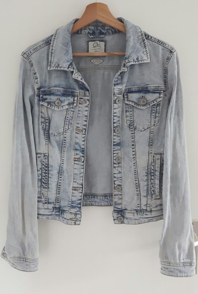Spijkerjasje Denim Wear Clockhouse Wordt geleverd maat S., Ophalen of Verzenden, Zo goed als nieuw, Maat 36 (S), Blauw