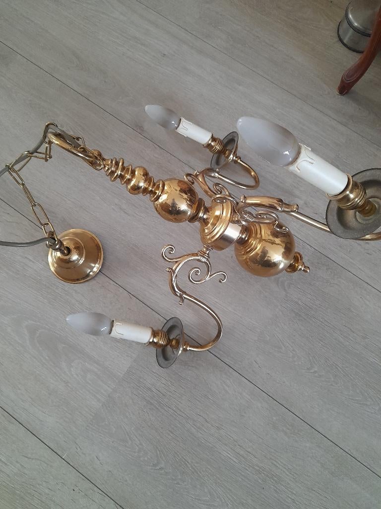 KOPEREN HANGLAMP, Ophalen of Verzenden, Zo goed als nieuw, Overige materialen, Minder dan 50 cm