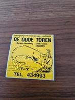 6421 Sticker Hengelsport De Oude Toren Eindhoven, Ophalen of Verzenden