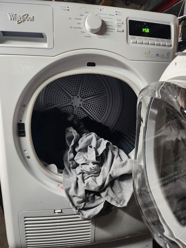 Whirlpool condence 8kg droger begaande  grond, Witgoed en Apparatuur, Wasdrogers, Zo goed als nieuw, Condens, Voorlader, 8 tot 10 kg