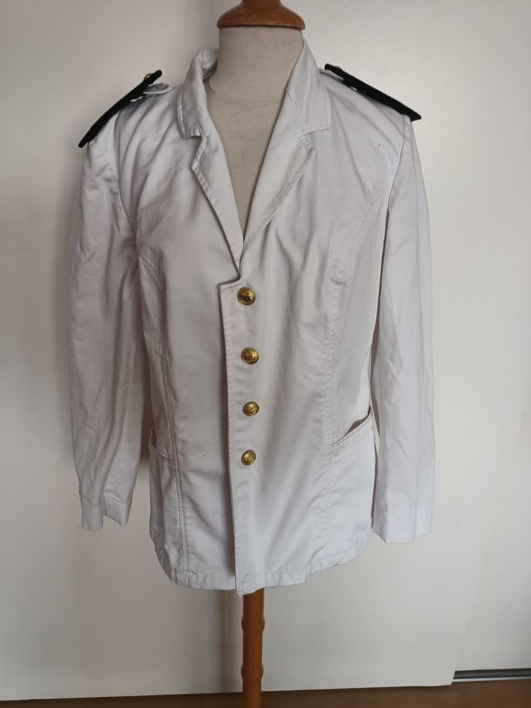 Wit jasje maat 40 marine?, Ophalen of Verzenden, Marine, Nederland, Kleding of Schoenen