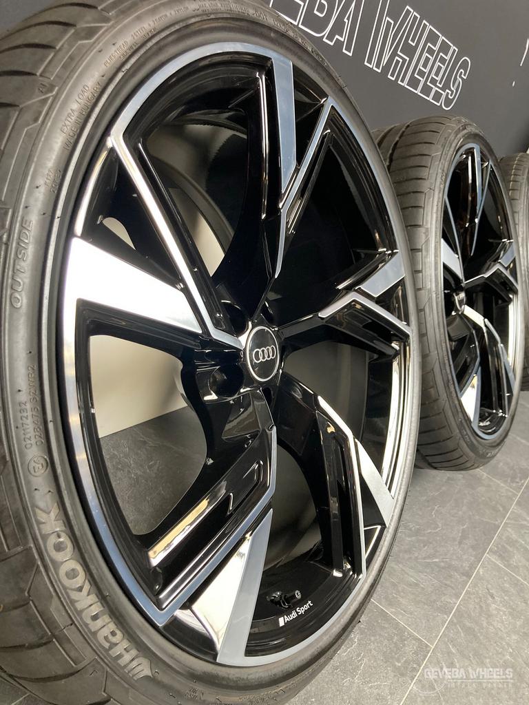 22” originele Audi RS6 C8 velgen + demo banden 5x112 TPMS, Gebruikt, -, 285 mm, -