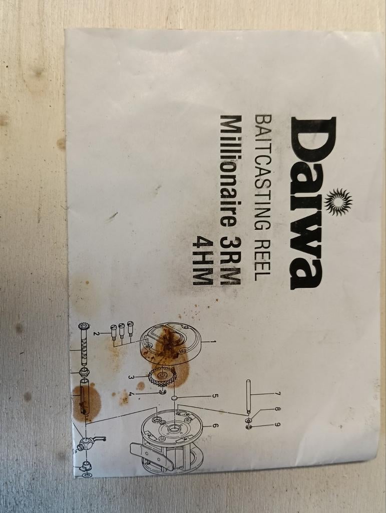 Daiwa millionare 4hm, Watersport en Boten, Hengelsport | Algemeen, Ophalen of Verzenden, Gebruikt, Molen