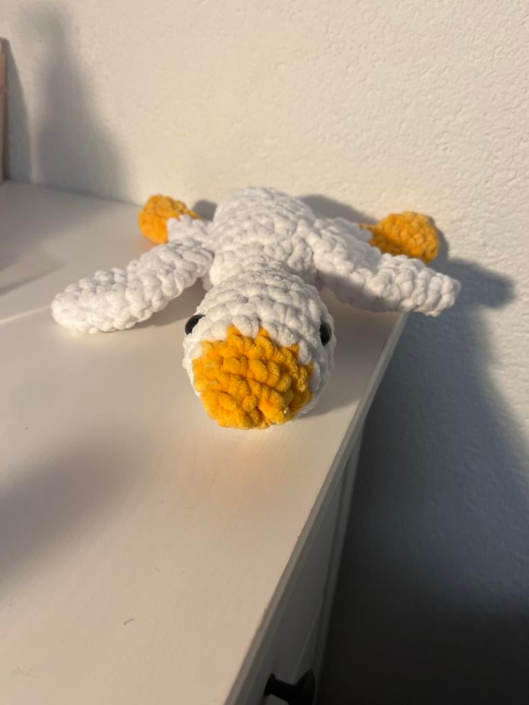 Gehaakte gans knuffel, Ophalen, Handgemaakt, Overige typen, Zo goed als nieuw