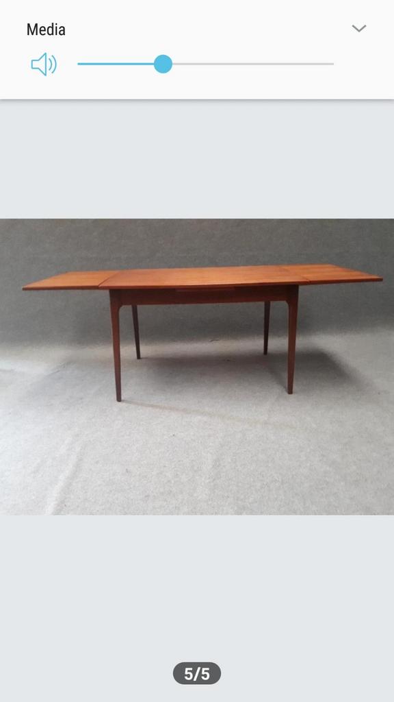 Deense eetkamer tafel, Ophalen, Gebruikt, Rechthoekig, 50 tot 100 cm