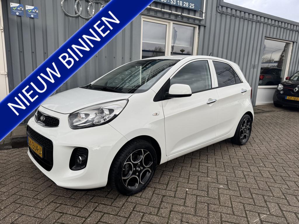 Kia Picanto 1.2 CVVT DynamicLine (bj 2016), Auto's, Kia, Voorwielaandrijving, Euro 5, Gebruikt, Zwart