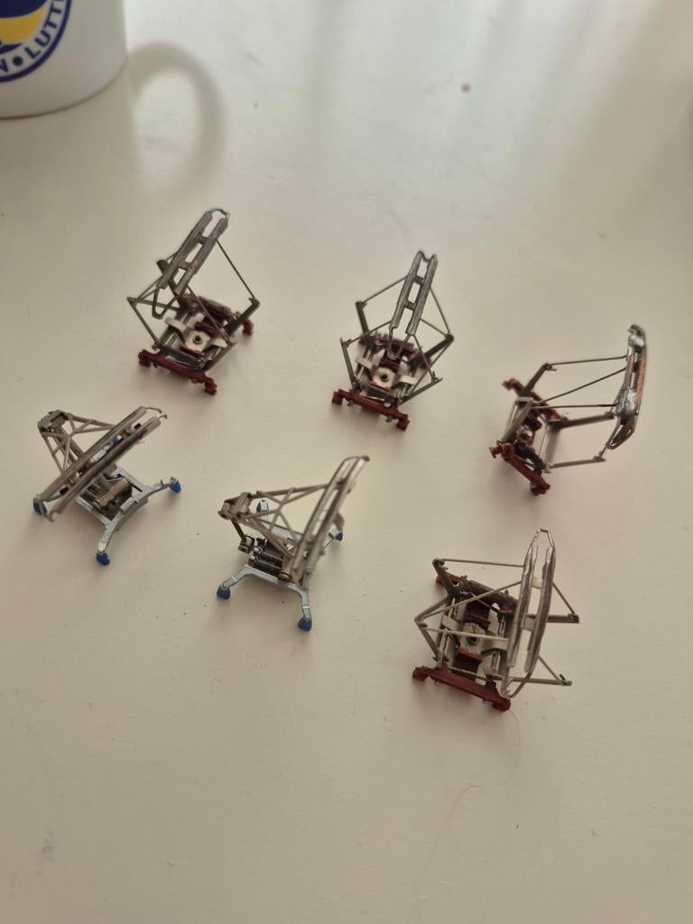 Zes Marklin pantograaf/pantograven., Hobby en Vrije tijd, Modeltreinen | H0, Wisselstroom, Gebruikt, Overige typen, Ophalen of Verzenden