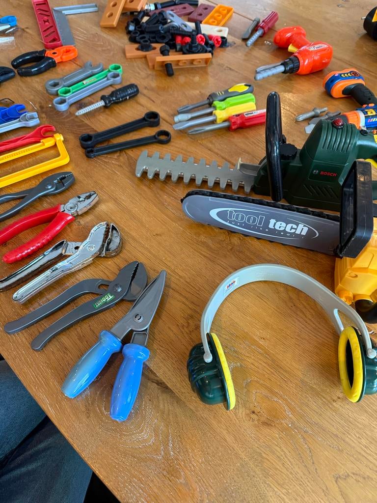 Grote set speelgoed gereedschap voor kinderen, Ophalen of Verzenden, Gebruikt, Jongen of Meisje