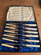Antiek verzilverd visbestek in originele cassette, Ophalen