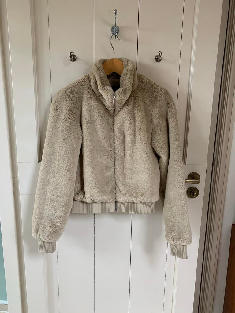 Beige ONLY jas / faux fur / maat XS, Kleding | Dames, Jassen | Winter, Ophalen of Verzenden, Zo goed als nieuw, Maat 34 (XS) of kleiner