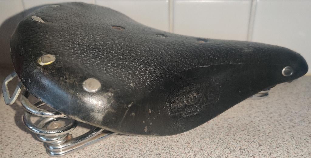 Brooks leren zadel B66 S zwart, Fietsen en Brommers, Fietsaccessoires | Overige Fietsaccessoires, Ophalen