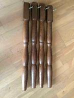 vintage houten tafelpoten eettafelpoten losse poten H 72 cm, Ophalen, Tafelpoot, Gebruikt, 50 tot 100 cm