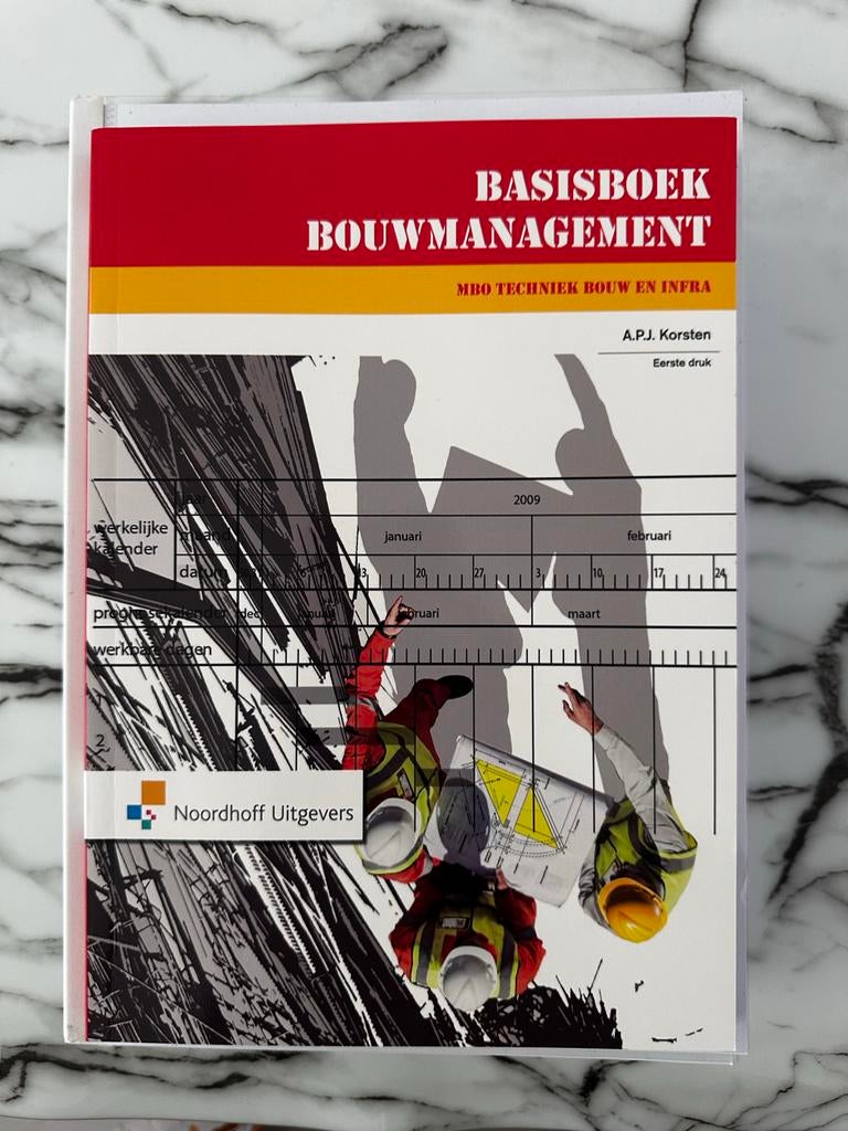 Basisboek Bouwmanagement MBO Bouwkunde/Middenkaderfunctionar, Boeken, Ophalen of Verzenden, Beta, Nieuw, MBO