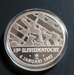 044) ORIGINEEL ZILVEREN PENNING 15e ELFSTEDENTOCHT 1997, Ophalen of Verzenden, Zilver, Nederland