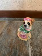 Sint Bernard beeldje met zwembril en sjaal, Verzamelen, Ophalen of Verzenden, Gebruikt, Dier