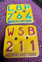 2 Oude Kentekenplaatjes 1987 en 2003, Ophalen of Verzenden, Gebruikt