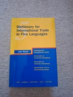 Dictionary for International Trade in Five Languages, Ophalen of Verzenden, Zo goed als nieuw, Overige uitgevers