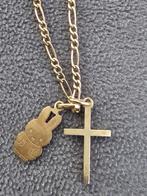 Gouden ketting met kruisje en Nijntje hanger, Ophalen of Verzenden