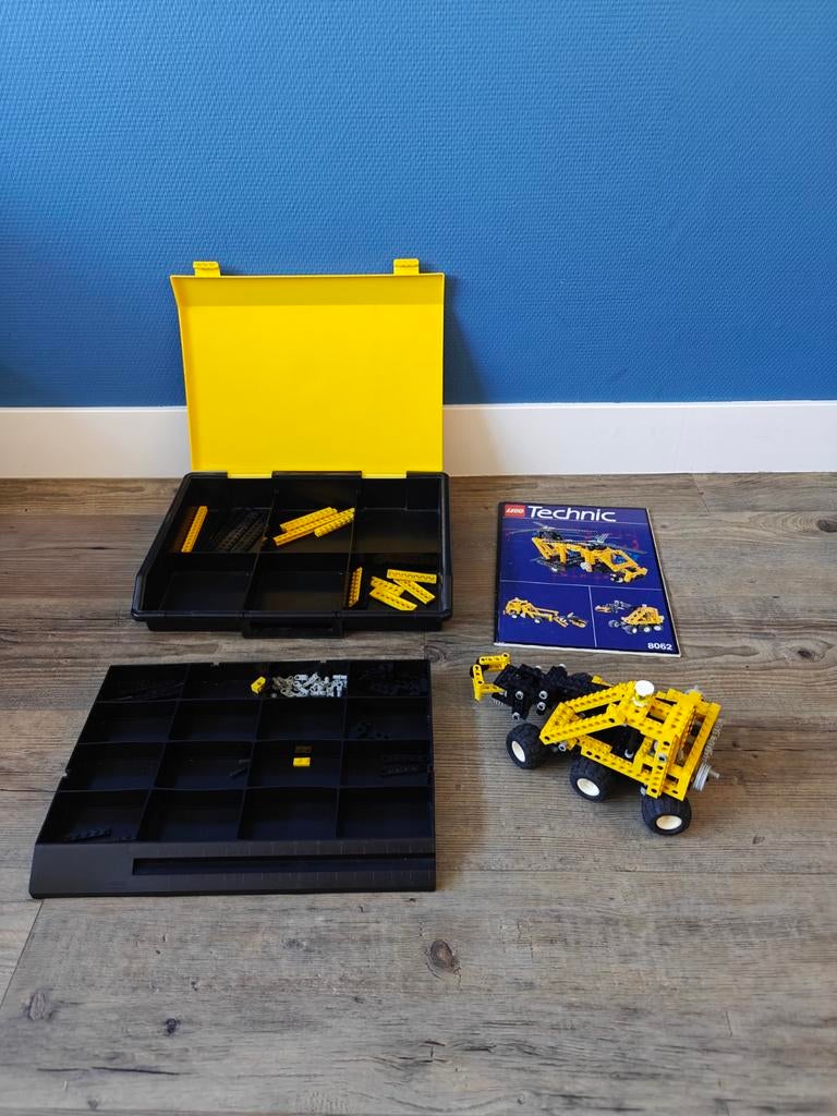 LEGO Technic Koffer Set 8062 - Helikopter & Voertuigen, Gebruikt, Lego, Compleet, Ophalen of Verzenden