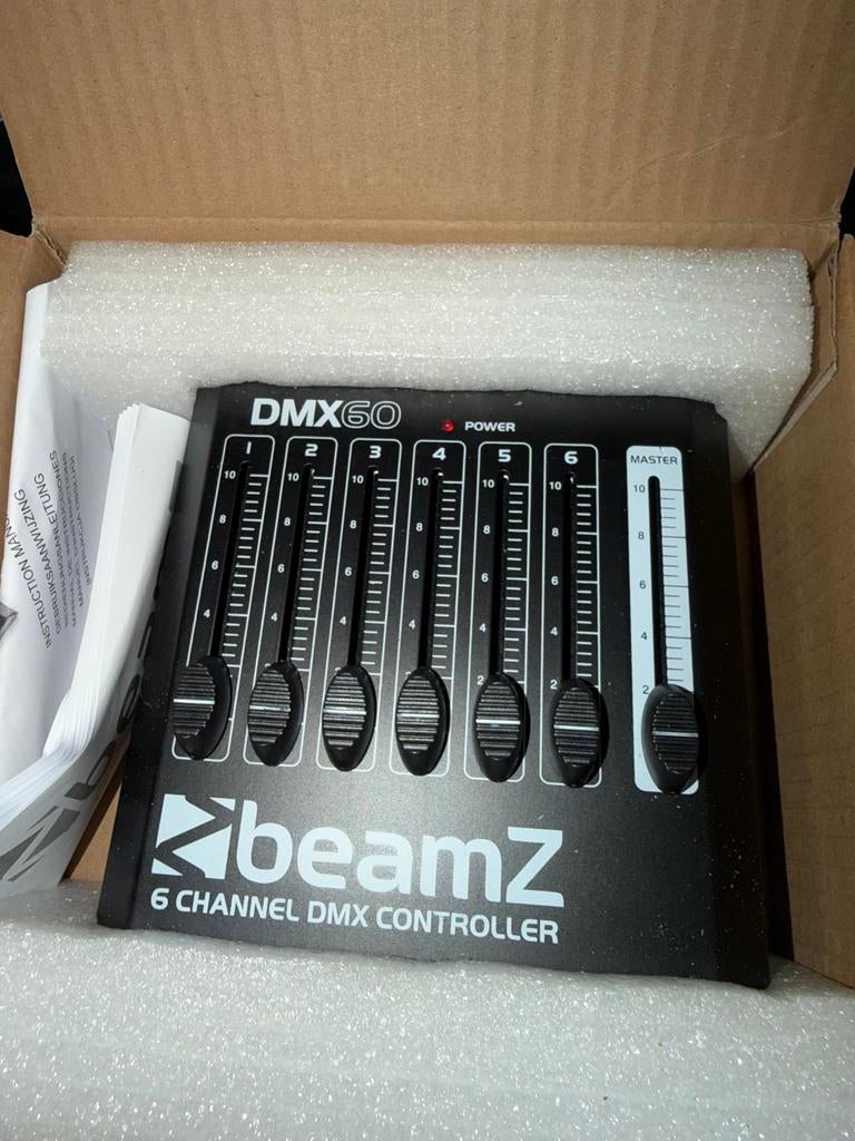 Beamz DMX60 6-kanaals DMX Controller, Muziek en Instrumenten, Licht en Laser, Zo goed als nieuw, Licht, Ophalen of Verzenden