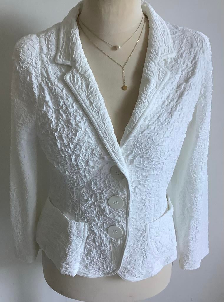 ML Collections blazer maat 46 valt kleiner uit, Kleding | Dames, Maat 38/40 (M), Wit, Nieuw, Ophalen of Verzenden