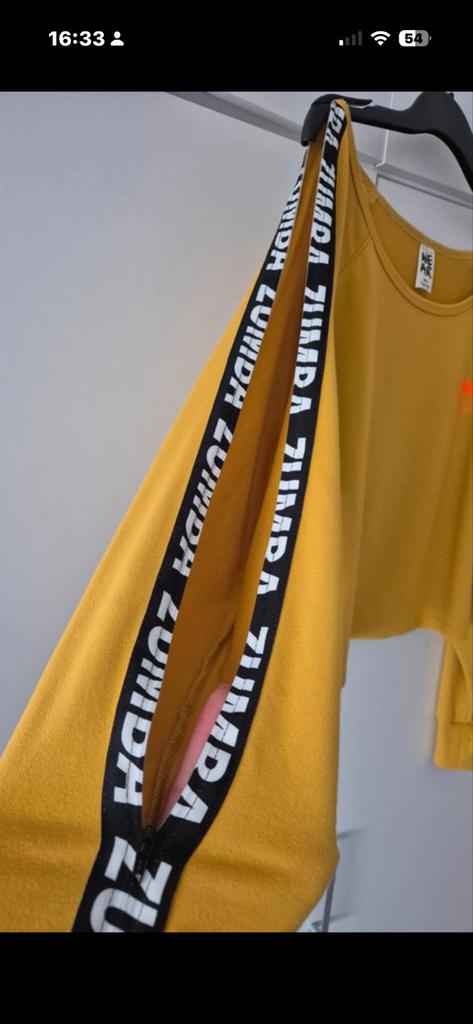 Zumba Wear Spicy Crop top, Kleding | Dames, Tops, Nieuw, Maat 36 (S), Geel, Lange mouw, Ophalen of Verzenden