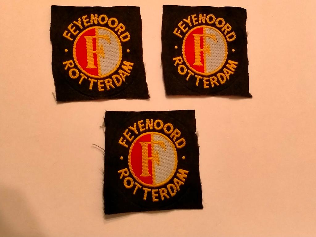 Feyenoord Rotterdam vintage logo kleding embleem voetbal, Ophalen of Verzenden, Nieuw, Feyenoord, Overige typen